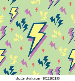Colorful Thunder Bolts Pattern