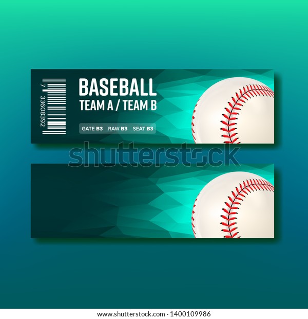 Baseball Ticket Invitation Template Free from image.shutterstock.com