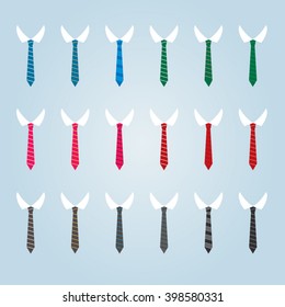 Colorful tie models