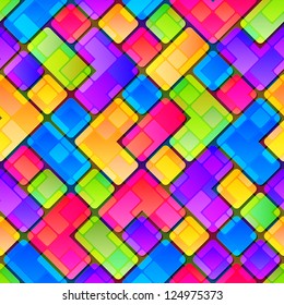 Colorful tile fragment seamless background pattern, eps10 vector