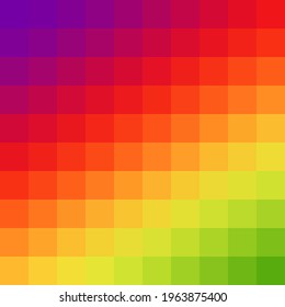 Colorful tile, mosaic square background. Modern abstract gradient card. Business geometric poster.