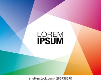 Colorful Tile Page. Vector slide background with copyspace.