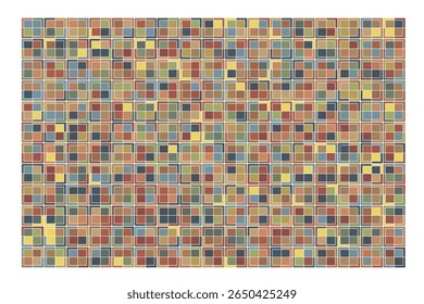 Os ladrilhos coloridos em um layout vetorial limpo criam um padrão dinâmico, ideal para iluminar espaços de parede ou de chão com charme decorativo alegre.

