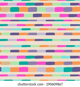 colorful tiles in stripes ~ seamless background