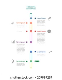 colorful timeline