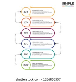 Colorful Timeline infographics design vector and marketing icons can be used for workflow layout, diagram, annual report, web design. Business concept with 6 options, steps or processes.