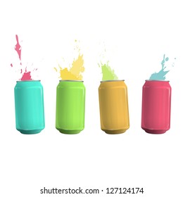 Colorful tin con drop background. Vector design