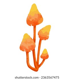 Colorido hongo de toadstool. Gráficos vectoriales.