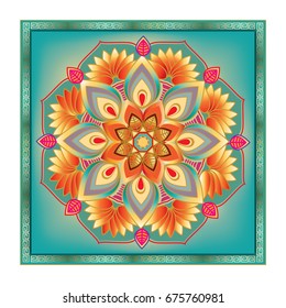 Colorful tones and shapes of patterns