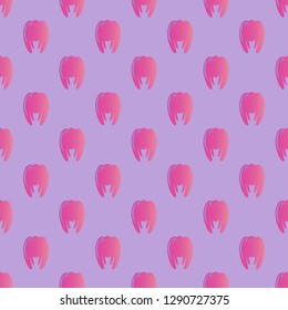 Colorful tooth background - dental seamless pattern.