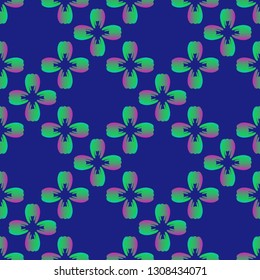 Colorful tooth background - dental seamless pattern.