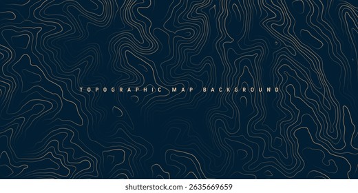 Mapa topográfico colorido com linhas de contorno. Grade do terreno geográfico, elevação da altura do relevo. Padrão de caminho de terra. Viagens e navegação, elemento de design cartográfico. Ilustração vetorial