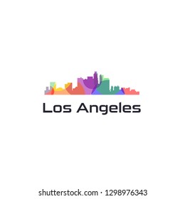 Colorful Town Vector of USA