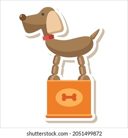 colorful toys collection vector illustration