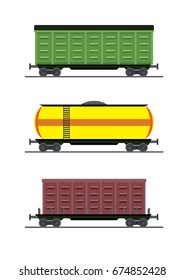 colorful train car vector