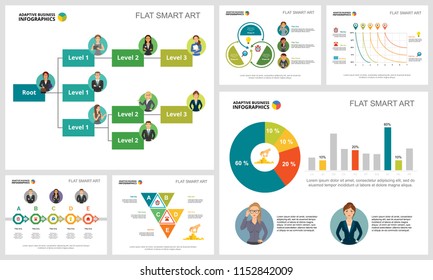 Colorful training or finance concept infographic charts set. Business design elements for presentation slide templates. Can be used for financial report, workflow layout and brochure design.