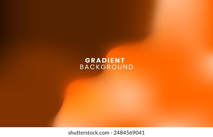 Colorful transition abstract background. Elegant orange color gradient atmosphere illustration template for banner, digital, web, cover, greeting, poster, decoration, display, advertising, surface