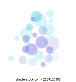 Luces de bokeh transparentes y coloridas. EPS10 de ilustración vectorial