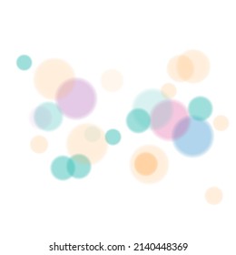 Colorful transparent bokeh lights. Vector Illustration EPS10