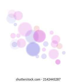 Colorful transparent bokeh lights. Vector Illustration EPS10