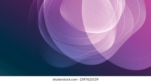 Colorful transparent flowing fluid shapes with glow effect geometric background. Wavy lines round forms. Vector illustration For Wallpaper, Banner, Background, Card, Book Illustration, landing page