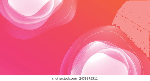 Colorful transparent flowing fluid shapes with glow effect geometric background. Wavy lines round forms. Vector illustration For Wallpaper, Banner, Background, Card, Book Illustration, landing page