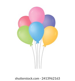 Colorful transparent party balls are a great decoration at parties and gatherings.
