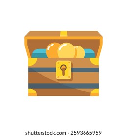 A colorful treasure chest icon representing pirate adventures and stories.