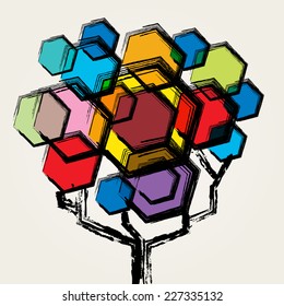 Colorful tree