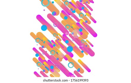 Colorful trend abstract background. Geometric gradient shapes design. Modern vector for cover, poster, website, card and social media.