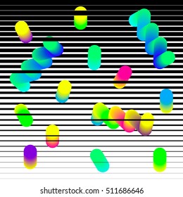 Colorful trend geometric pattern. Vector illustration EPS 10.