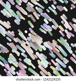 Colorful trendy abstract gradient background with diagonal seamless rounded stripe pattern - vector design