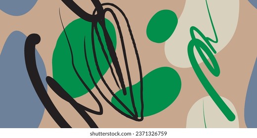 Colorful trendy abstract pattern. Modern vector template for design.
