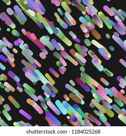 Colorful trendy gradient background with diagonal seamless rounded stripe pattern - vector illustration