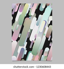 Colorful trendy gradient stripe pattern brochure background - vector page template design