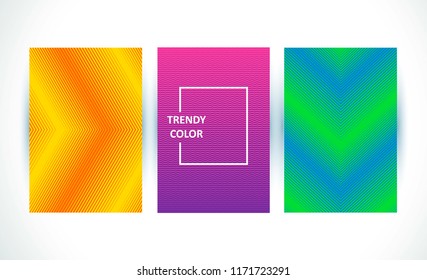 Colorful trendy gradients.Vector web and mobile interface template. Corporate website design.