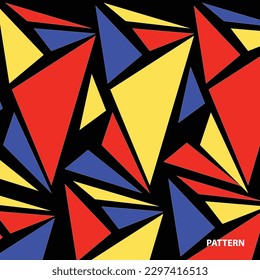 colorful trendy triangle modern simple pattern