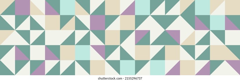 Colorful trendy triangles background in modern style, flat vector illustration. Cover of pastel shades of geometric shapes in retro texture for web design or postcard.