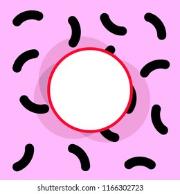 Colorful trendy vector image with space for your message.