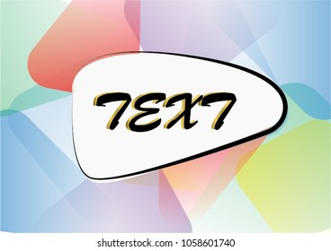 colorful triangel text box background geometric design 