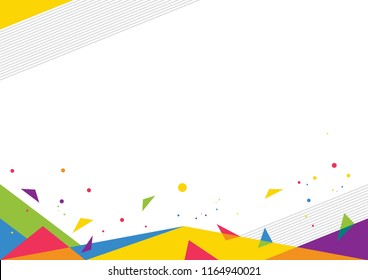 Colorful Triangle abstract background