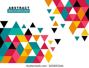 colorful triangle abstract background modern wallpaper