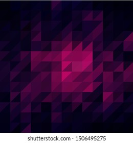 Colorful triangle abstract background. Vector pattern of colored geometric shapes