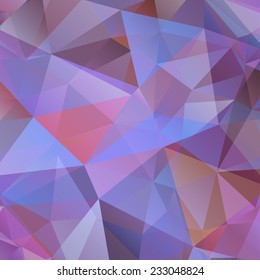 Colorful Triangle Abstract Background. Vector Pattern of Geometric Shapes