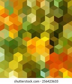 Colorful Triangle Abstract Background. Vector Pattern of Colored Geometric Shapes