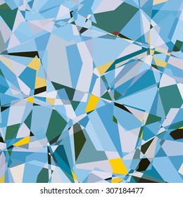 Colorful Triangle Abstract Background. Vector Pattern of Colored Geometric Shapes