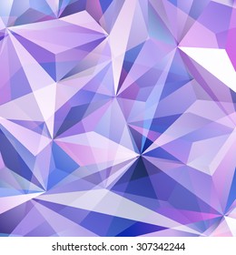 Colorful Triangle Abstract Background. Vector Pattern of Colored Geometric Shapes