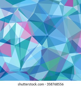 Colorful Triangle Abstract Background. Vector Pattern of Geometric Shapes