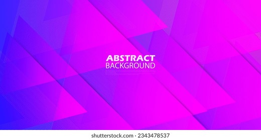 Fondo geométrico abstracto de triángulo colorido con color degradado morado, azul y rosa combinación de color suave en el fondo. Vector Eps10