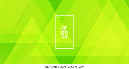 Colorful triangle abstract geometric background with gradient color green combination soft color on background. Eps10 vector